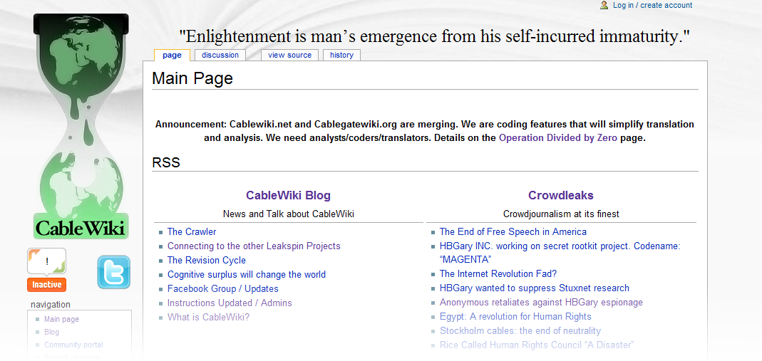 Cablewiki/Cablegate Wiki