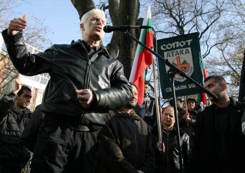 The leader of the Bulgarian far-right, nationalist Ataka party, Volen Siderov. Photo by BGNES