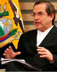 Ecuadorian Foreign Minister Robert Patino.