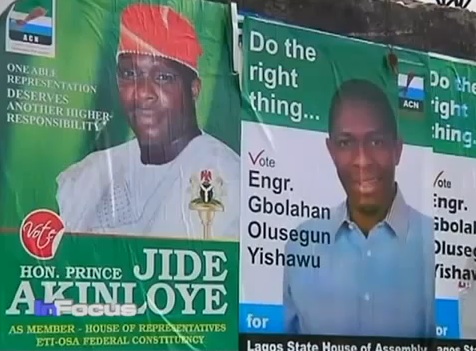 Screen shot of an Al Jazeera English report on the elections in Nigeria., From ImagesAttr
